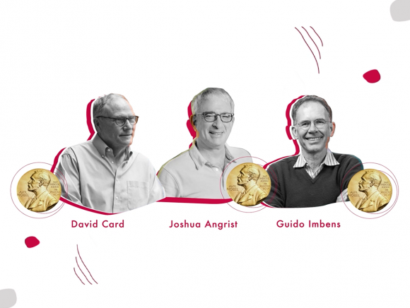 Discover the work of Nobel prize winners D. Card, J. Angrist and G. Imbens in video